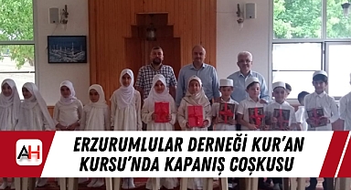 Erzurumlular Derneği Kur'an Kursu'nda Kapanış Coşkusu