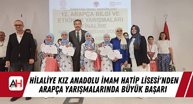 Hilaliye Kız Anadolu İmam Hatip Lisesi'nden Arapça Yarışmalarında Büyük Başarı