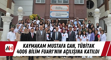 Kaymakam Mustafa Can, TÜBİTAK 4006 Bilim Fuarı'nın Açılışına Katıldı
