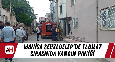 Manisa Şehzadeler'de Tadilat Sırasında Yangın Paniği