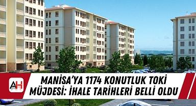 Manisa'ya 1174 Konutluk TOKİ Müjdesi: İhale Tarihleri Belli Oldu