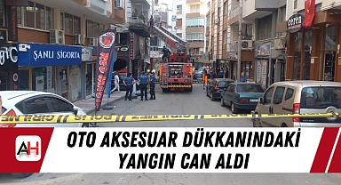 Oto Aksesuar Dükkanındaki Yangın Can Aldı
