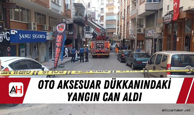 Oto Aksesuar Dükkanındaki Yangın Can Aldı