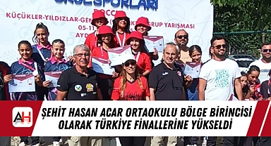 Şehit Hasan Acar Ortaokulu Bölge Birincisi Olarak Türkiye Finallerine Yükseldi