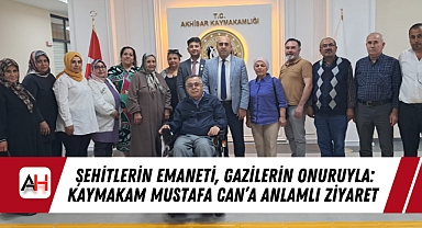 Şehitlerin Emaneti, Gazilerin Onuruyla: Kaymakam Mustafa Can'a Anlamlı Ziyaret