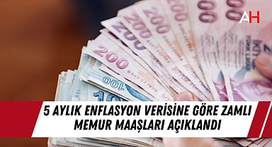 5 Aylık Enflasyon Verisine Göre Zamlı Memur Maaşları Açıklandı
