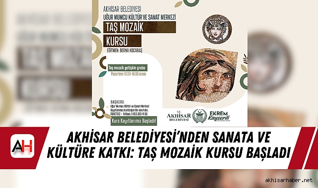 Akhisar Belediyesi’nden Sanata ve Kültüre Katkı: Taş Mozaik Kursu Başladı