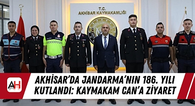Akhisar'da Jandarma'nın 186. Yılı Kutlandı: Kaymakam Can'a Ziyaret