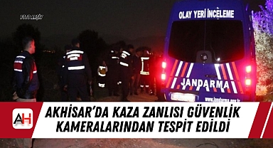 Akhisar'da Kaza Zanlısı Güvenlik Kameralarından Tespit Edildi