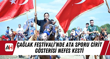 Çağlak Festivali'nde Ata Sporu Cirit Gösterisi Nefes Kesti