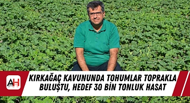 Kırkağaç Kavununda Tohumlar Toprakla Buluştu, Hedef 30 Bin Tonluk Hasat