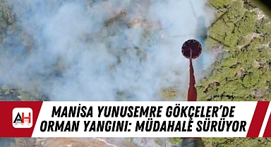Manisa Yunusemre Gökçeler'de Orman Yangını