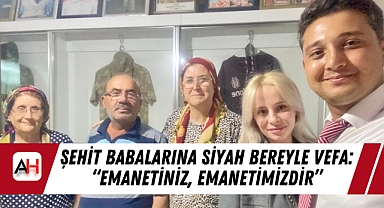 Şehit Babalarına Siyah Bereyle Vefa: 
