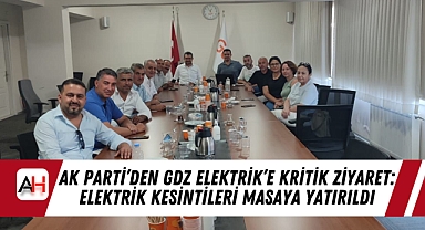 AK Parti'den GDZ Elektrik'e Kritik Ziyaret: Elektrik Kesintileri Masaya Yatırıldı