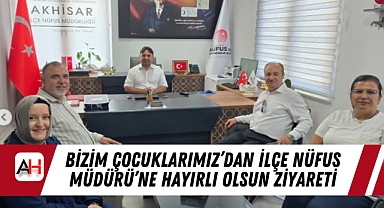 Bizim Çocuklarımız’dan İlçe Nüfus Müdürü’ne Hayırlı Olsun Ziyareti