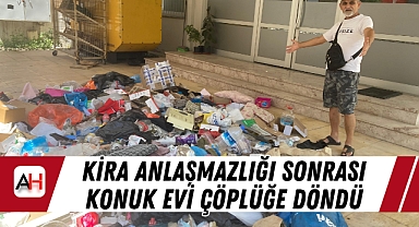 Kira Anlaşmazlığı Sonrası Konuk Evi Çöplüğe Döndü