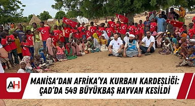 Manisa'dan Afrika'ya Kurban Kardeşliği: Çad'da 549 Büyükbaş Hayvan Kesildi