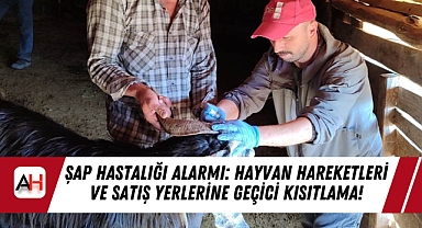 Şap Hastalığı Alarmı: Hayvan Hareketleri ve Satış Yerlerine Geçici Kısıtlama!