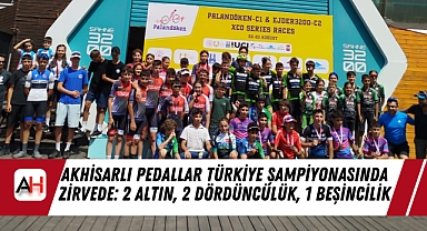 Akhisarlı Pedallar Türkiye Şampiyonasında Zirvede: 2 Altın, 2 Dördüncülük, 1 Beşincilik