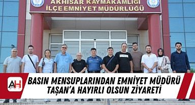 Basın Mensuplarından Emniyet Müdürü Taşan'a Hayırlı Olsun Ziyareti
