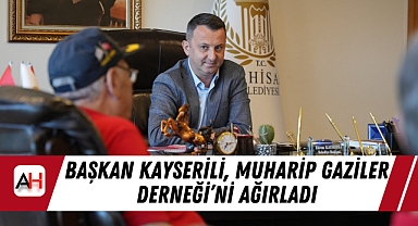 Başkan Kayserili, Muharip Gaziler Derneği'ni Ağırladı