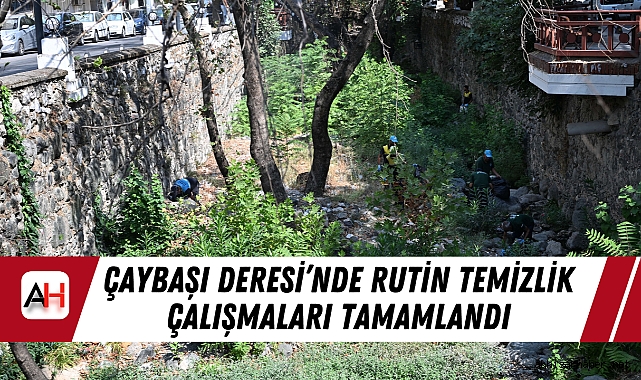 Çaybaşı Deresi’nde Rutin Temizlik Çalışmaları Tamamlandı