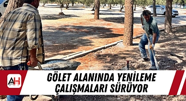 Gölet Alanında Yenileme Çalışmaları Sürüyor