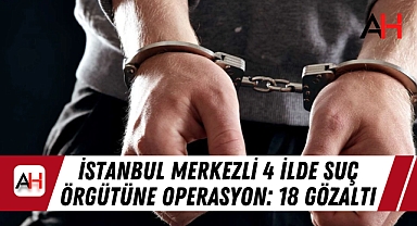 İstanbul Merkezli 4 İlde Suç Örgütüne Operasyon: 18 Gözaltı