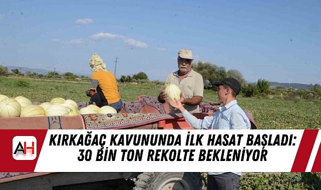 Kırkağaç Kavununda İlk Hasat Başladı: 30 Bin Ton Rekolte Bekleniyor