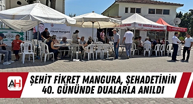 Şehit Fikret Mangura, Şehadetinin 40. Gününde Dualarla Anıldı