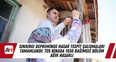 Sındırgı Depreminde Hasar Tespit Çalışmaları Tamamlandı: 729 Binada 1036 Bağımsız Bölüm Ağır Hasarlı