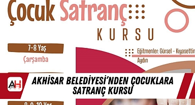 Akhisar Belediyesi’nden Çocuklara Satranç Kursu