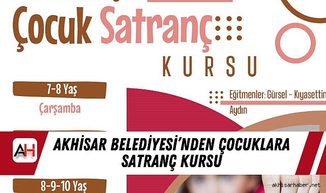 Akhisar Belediyesi’nden Çocuklara Satranç Kursu