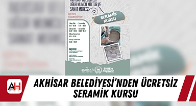 Akhisar Belediyesi’nden Ücretsiz Seramik Kursu