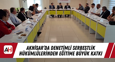 Akhisar'da Denetimli Serbestlik Hükümlülerinden Eğitime Büyük Katkı