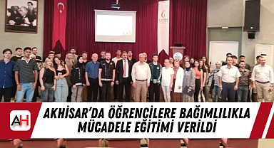 Akhisar'da Öğrencilere Bağımlılıkla Mücadele Eğitimi Verildi