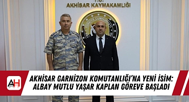 Akhisar Garnizon Komutanlığı'na Yeni İsim: Albay Mutlu Yaşar Kaplan Göreve Başladı