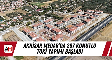 Akhisar Medar'da 267 Konutlu TOKİ yapımı başladı
