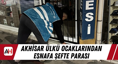 Akhisar Ülkü Ocaklarından Esnafa Şefte Parası