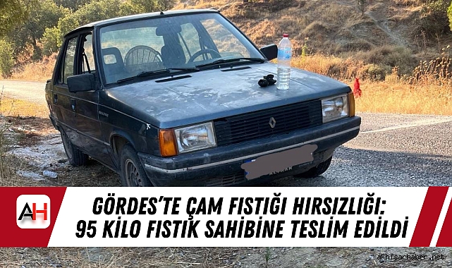 Gördes’te Çam Fıstığı Hırsızlığı: 95 Kilo Fıstık Sahibine Teslim Edildi