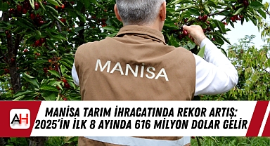 Manisa Tarım İhracatında Rekor Artış: 2025'in İlk 8 Ayında 616 Milyon Dolar Gelir