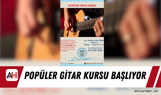 Popüler Gitar Kursu Başlıyor