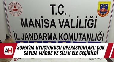 Soma’da Uyuşturucu Operasyonları: Çok Sayıda Madde ve Silah Ele Geçirildi