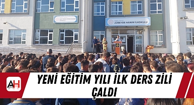 Yeni Eğitim Yılı İlk Ders Zili Çaldı