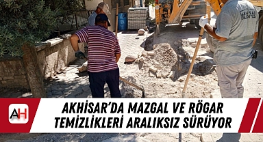 Akhisar'da Mazgal ve Rögar Temizlikleri Aralıksız Sürüyor