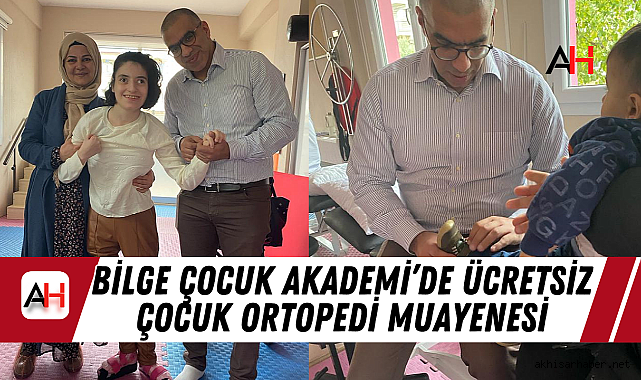 Bilge Çocuk Akademi'de Ücretsiz Çocuk Ortopedi Muayenesi