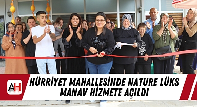 Hürriyet Mahallesinde Nature Lüks Manav Hizmete Açıldı