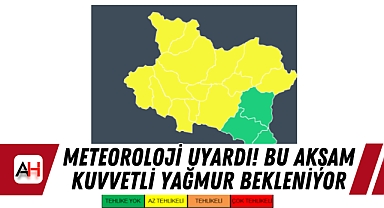 Meteoroloji Uyardı! Bu Akşam Kuvvetli Yağmur Bekleniyor