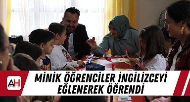 Minik Öğrenciler İngilizceyi Eğlenerek Öğrendi