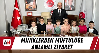 Miniklerden Müftülüğe Anlamlı Ziyaret
